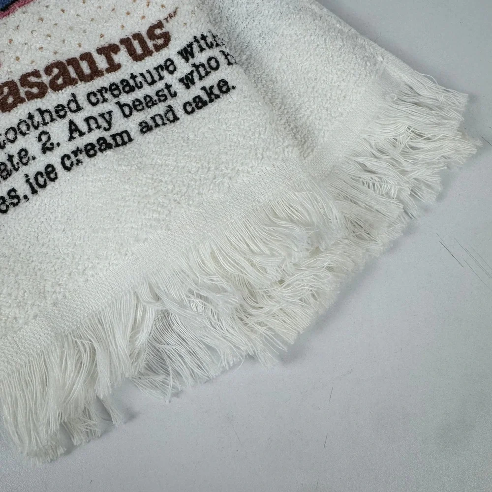 Vintage 1986 Cannon Chocloasaurus Hand Towel Cliff Galbraith Dinosaur 80s USA